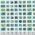 FreeSpirit Fabrics Teal Palette by Tim Holtz Teal Blue Stamps