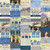 FreeSpirit Fabrics Indigo Palette by Tim Holtz Indigo Blue Collage