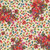 Hoffman Fabrics Yuletide Blooms by Marlies Cream Poinsettias Leaves Dots Ornaments