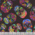 Timeless Treasures Fabrics Day of the Dead Family Album Black Sugar Skulls