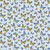 Timeless Treasures Fabrics Limoncello Blue Tossed Butterflies