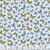 Timeless Treasures Fabrics Limoncello Blue Tossed Butterflies