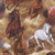 Timeless Treasures Fabrics Wild Horses Natural Running Horses