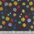 Clothworks Fabrics Blast Off! Planets Black
