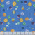 Clothworks Fabrics Blast Off! Planets Blue