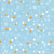 Clothworks Fabrics Blast Off! Glow in the Dark Stars Aqua