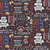 Clothworks Fabrics Backyard BBQ Words Black