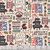 Clothworks Fabrics Backyard BBQ Words Cream