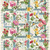 Henry Glass Fabrics Garden Symphony  Jan Mott Cream Birds Ferns Flower Blooms Lattice