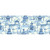 Covington Fabrics Kinjo Bluebell Blue Oriental Garden Toile