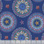 Blank Quilting Fabrics Along The Coast Navy Blue Spaced Mandalas