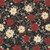 Benartex Holiday Tidings Kanvas Studio Holiday Garden Black