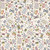 Andover Makower Fabrics Atelier Vintage Sewing Grey Notions Scissors