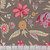 Andover Fabrics Wildflower Cottage Renee Nanneman Charcoal Grey Jacobean Floral