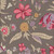 Andover Fabrics Wildflower Cottage Renee Nanneman Charcoal Grey Jacobean Floral