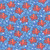 Andover Makower Fabrics Deep Blue Sea Navy Blue Octopus and Jellyfish