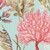 Hamilton Fabrics Seabrooke Aqua Blue Coral Reef Fans