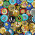 Benartex Fabrics Kanvas Ale House Beer Bottle Caps Collage