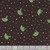 Andover Fabrics The Very Hungry Caterpillar Snack Time Black Caterpillar on Leaves