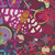 Andover Fabrics Color Wheel Art Theory Whole Cloth Wide 108 Inch Wide Quilt Back, colorful butterfly and floral print on a dark background.