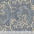 Marcus Fabrics Franklin House Dolores Smith Blue Pin, fabric with a floral and paisley pattern in shades of blue and cream.