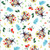 Blank Quilting Fabrics Zoo Crew White Monkeys