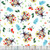 Blank Quilting Fabrics Zoo Crew White Monkeys