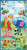 Blank Quilting Fabrics Zoo Crew Sage Jungle Animals Panel 36, vibrant jungle scene with colorful animals including giraffes, elephants, pandas, flamingos, tigers, a monkey, a toucan, and a chameleon in a lush green jungle setting.
