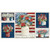 P&B Textiles Farmhouse Americana Patriotic Floral Bouquet Panel