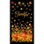 Timeless Treasures Fabrics Fall Festival Thankful Harvest Panel 24 Black