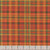 Timeless Treasures Fabrics Homestead Holiday Tartan Plaid Pumpkin, fabric with red, green, yellow, and orange tartan plaid pattern.