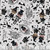 Timeless Treasures Fabrics Pick Your Poison Halloween Costumed Kitties Grey, Halloween-themed fabric with cats dressed as witches, skeletons, and haunted house illustrations.