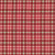 Timeless Treasures Fabrics Rustic Holiday Christmas Tattersal Plaid Red, close-up image showing a red, green, and beige tartan plaid pattern perfect for holiday sewing projects.