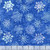 Timeless Treasures Fabrics Tonga Batik Crystal Various Snowflakes Royal