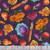Quilting Treaures Fabrics Cornucopia Harvest Fall Purple Fruits and Flowers