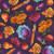 Quilting Treaures Fabrics Cornucopia Harvest Fall Purple Fruits and Flowers
