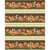 Wilmington Prints Chickadee Charm Danielle Leone Repeating Stripe Orange Cream Brown