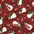 Wilmington Prints Woodland Snowmen Danielle Leone Tossed Snowmen & Snow Women Red