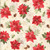 Wilmington Prints Cardinal Celebration Katrina Pete Poinsettias Pine Cones Cream Red