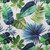Hamilton Fabrics Bora Bora Blue Tropical Palms