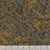 Henry Glass Fabrics Crow-Mazing Jan Mott Indigo Scrolls, fabric design featuring intricate golden scroll patterns on a dark, textured blue-green background.