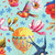 FreeSpirit Fabrics Festival by Odile Bailloeul Memory Blue