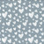 FreeSpirit Fabrics Love Letters by Club Hauer Cloud Hearts Blue, fabric with white heart patterns on a blue background.