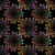 Quilting Treasures Fabrics Bedazzled by Dan Morris Black Red Blue Flares Flowers