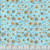 Quilting Treasures Fabrics Bohemian Sunrise by Dan Morris Aqua Blue Stars, a fabric with a sky blue background decorated with multicolored stars and celestial motifs in shades of orange, yellow, and blue.