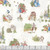 Riley Blake Fabrics Flannel Peter Rabbit & Friends Beatrix Potter Characters Cloud
