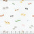 Riley Blake Fabrics Two by Two Noahs Ark Cayla Naylor Perfect Pairs White