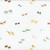 Riley Blake Fabrics Two by Two Noahs Ark Cayla Naylor Perfect Pairs White