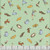 Riley Blake Fabrics Winnie the Pooh Characters Green, fabric with playful Winnie the Pooh characters including Pooh, Tigger, Eeyore, Piglet, and Owl on a light green background.