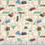 Riley Blake Fabrics Thomas & Friends Thomas the Tank Engine 80th Anniversary Map Cream